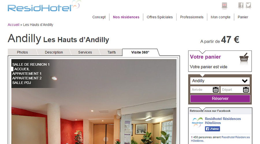 Photographie de résidence hotelière : ResidHotel