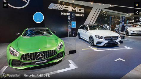Salon de l’automobile – E-stand MERCEDES