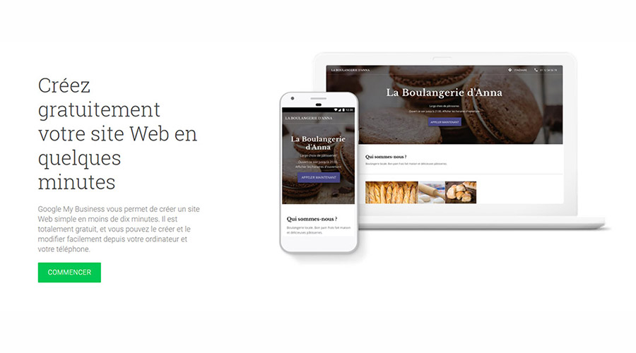 Créez votre site vitrine avec Google My Business